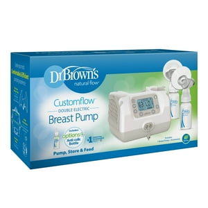 Dr. Brown's Natural Flow Customflow Hospital Strength Double Electric Breast Pump, Adjustable Settings Visit the Dr. Brown's Store