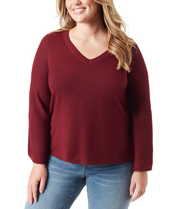 Модный свитер больших размеров Marietta с расклешенными рукавами Jessica Simpson