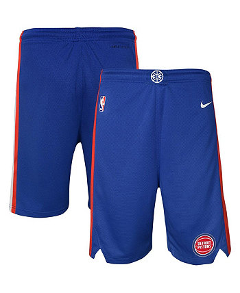 Синие шорты Big Boys Detroit Pistons Icon Edition в сетку Performance Swingman Nike