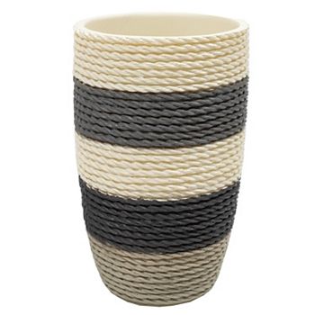 Стакан Twist Stripe, 8 см x 11,1 см x 8 см, современный дизайн, из полирезины Sweet Home Collection