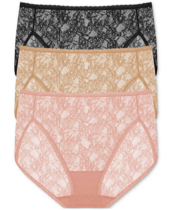 Women's Bliss Allure 3-Pk. Lace French Cut Underwear 776303MP Natori