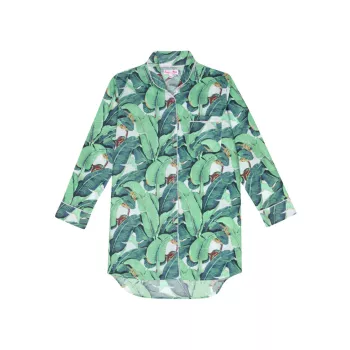 Женская ночная рубашка Martinique Banana Leaf Night Shirt SANT AND ABEL
