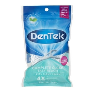 3 Pack - DenTek Complete Clean Mouthwash Blast Angled Floss Picks 75 Each Visit the DenTek Store