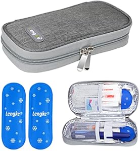 YOUSHARES Travel Case - Reusable Cooler Ice Packs Suitable for Diabetic Insulin Cooler Storage Bag（2 Packs） YOUSHARES