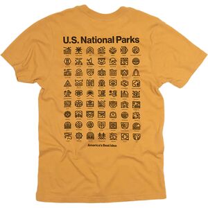 Карманная футболка с короткими рукавами и национальными парками США Landmark Project