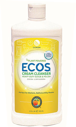 ECOS Cream Cleanser Heavy Duty Scrub Lemon -- 17 жидких унций ECOS