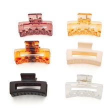 6-Piece Small Hair Claw Clip Set Unbranded