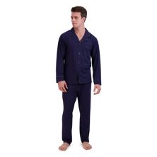 Мужской комплект из трикотажной пижамной рубашки и пижамных штанов Hanes® Hanes