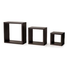 Набор настенных квадратных деревянных полок из 3 предметов Melannco Melannco