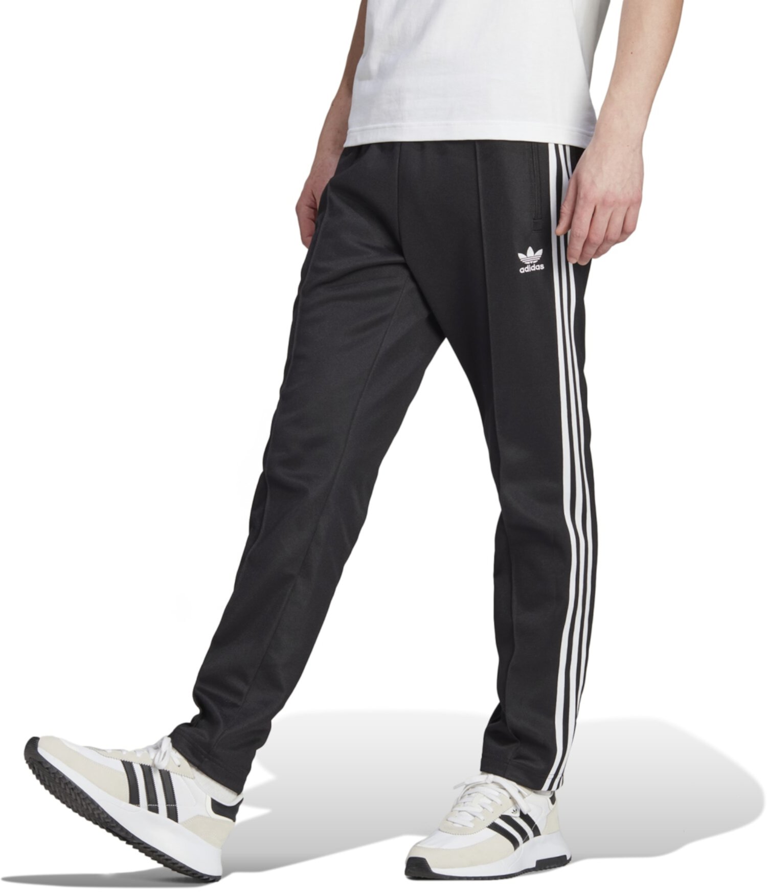 Купить Повседневные брюки Спортивные брюки Adicolor Classics BeckenbauerPrimeblue Adidas, цвет - черный, по цене 5 860 рублей в интернет-магазинеUsmall.ru
