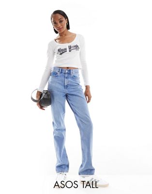 ASOS DESIGN Tall 90s straight jeans in bromo ASOS Tall