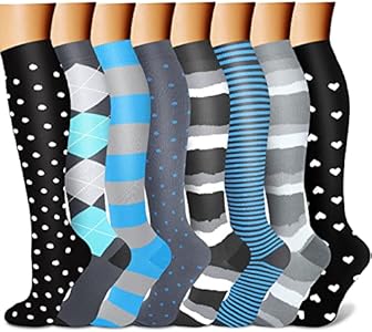  Носки QUXIANG Compression Socks для женщин и мужчин 15-20 мм рт. ст. QUXIANG