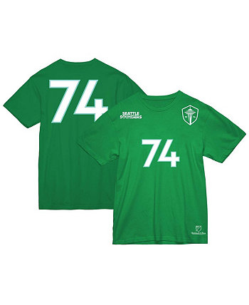 Мужская футболка Rave Green Seattle Sounders FC Verified Mitchell & Ness