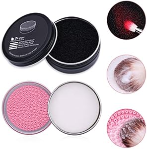 DUcare Makeup Brush Cleaner Makeup Brushes Solid Soap Cleanser with Color Removal Sponge Brush Cleaning Mat, Silicone Makeup Cleaning Cosmetic Cleaner Blenders Shampoo Removes Shadow Color DUcare