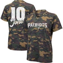 Женская Футболка Majestic Mac Jones Camo New England Patriots Majestic