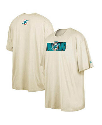 Мужская кремовая футболка Miami Dolphins 2023 NFL Draft Big and Tall New Era
