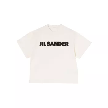 Свободная футболка с логотипом Jil Sander