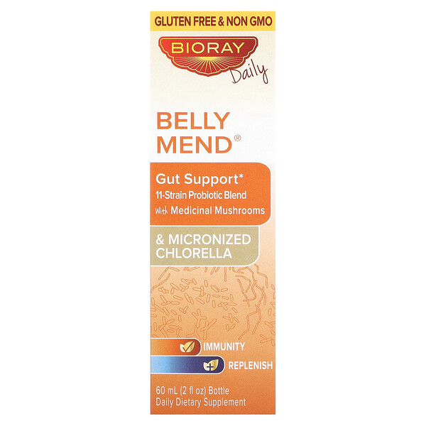 Belly Mend, Поддержка здоровья кишечника - 60 мл - Bioray Bioray