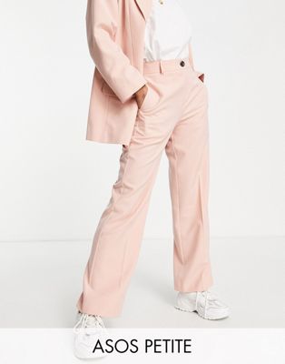 Розовые костюмные брюки смешанного цвета ASOS DESIGN Petite ASOS Petite