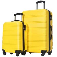 Merax Luggage Sets Of 2 Piece Carry On Suitcase Airline Approved Merax