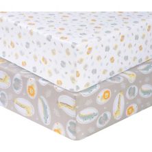 Sammy & Lou 2-Pack Microfiber Fitted Crib Sheets Sammy & Lou