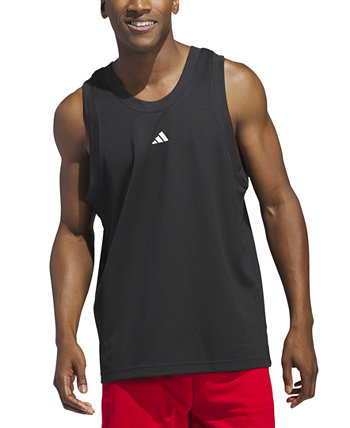 Men's Legends Sleeveless 3-Stripes Logo Basketball Tank Adidas