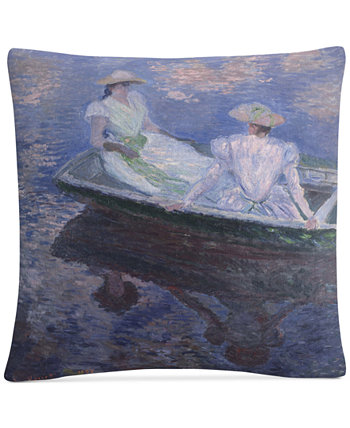 Декоративная подушка Monet On The Boat размером 16 x 16 дюймов BALDWIN