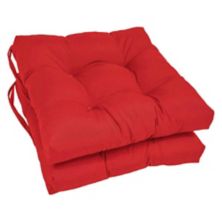 Blazing Needles 16-inch Solid Twill Square Tufted Chair Cushions (Set of 2) Blazing Needles