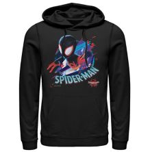 Мужская худи с капюшоном Marvel Spiderverse Spider-Man с неоновым разрезом и графикой Marvel