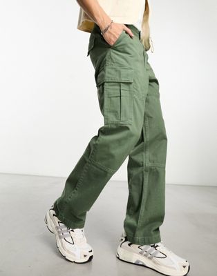 Свободные брюки-карго цвета хаки Weekday Joel Weekday