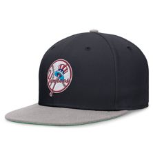 Men's Nike Navy/Gray New York Yankees Rewind Cooperstown True Performance Fitted Hat Nitro USA