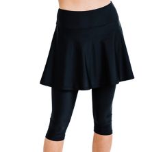 Женская расклешенная юбка для плавания с высокой талией и леггинсы-капри Calypsa LLC