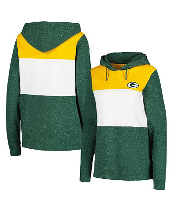Женский зеленый пуловер с капюшоном Green Bay Packers Wicket Antigua