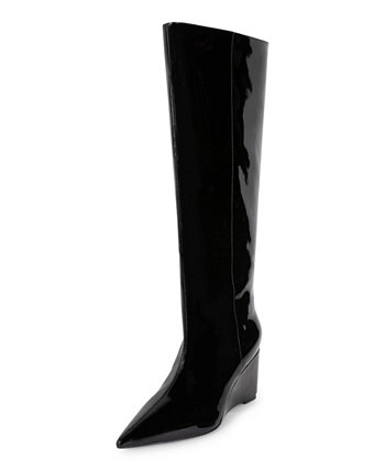Women's Lela Pointed Toe Tall Extra Wide Calf Boots - Extended Sizes 10-14 SMASH Shoes