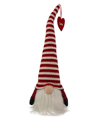 13,5-дюймовая шляпа со светодиодной подсветкой и белой полоской «Гном на День святого Валентина» Northlight