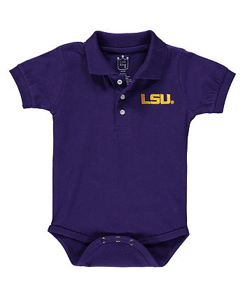 Фиолетовое боди-поло LSU Tigers для мальчиков и девочек Little King Apparel