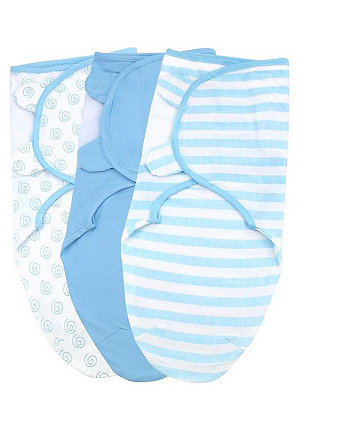 Baby Swaddle Blanket Boy Girl, 3 Pack Newborn Swaddles, Infant Adjustable Swaddling Sleep Sack Bublo Baby