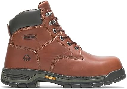 Wolverine Mens Harrison Lace Up 6 Inch Work Boot Wolverine