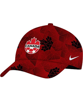 Мужская красная регулируемая кепка Canada Soccer Campus Performance Nike