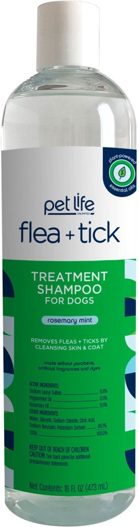 Pet Life Unlimited Flea & Tick Treatment Dog Shampoo, 16-fl oz bottle Pet Life Unlimited