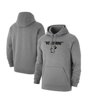 Мужской пуловер с капюшоном цвета Хизер Серый Colorado Buffaloes We Coming Nike
