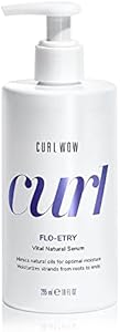 COLOR WOW Curl Wow Flo-etry Vital Natural Serum – Rich-oil blend moisturizes dry, dehydrated strands from root to tip for instantly plump, plush, juicy curls | No weight or greasy feel COLOR WOW