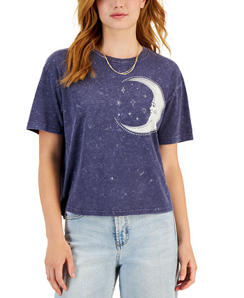 Juniors' Sun And Moon Celestial T-Shirt Rebellious One