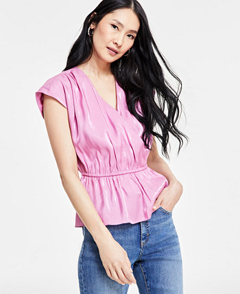 Женская блузка с короткими рукавами, созданная для Macy's I.N.C. International Concepts
