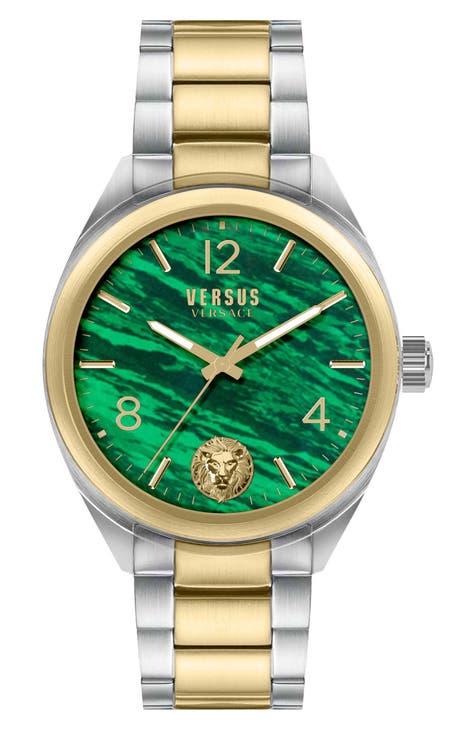 Мужские часы с двухцветным браслетом, 44 мм VERSUS