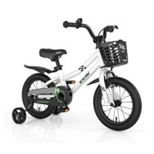 Детский велосипед с 2 тренировочными колесами для детей 3–5 лет Slickblue