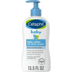 Cetaphil Baby Daily Lotion with Organic Calendula, Sweet Almond & Sunflower Oils, 13.5 oz Cetaphil