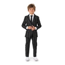 Boys 4-16 Suitmeister Oversized Pinstripe Black Glow-in-the-Dark Suit Suitmeister