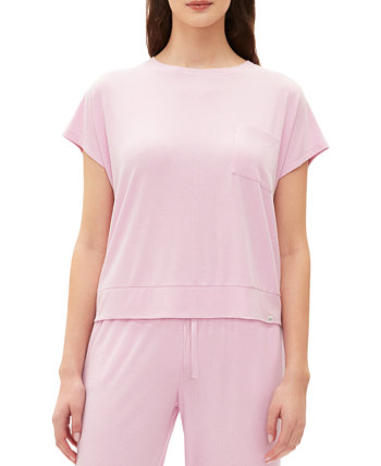 GapBody Женская пижамная рубашка в рубчик с короткими рукавами Gap