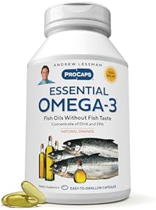 Andrew Lessman Essential Omega-3 Orange - 30 Softgels - Ultra-Pure, High Potency Omega-3 Oils. High DHA, No Stomach Upset, No Contaminants, No Mercury. Small Easy to Swallow Softgels Andrew Lessman